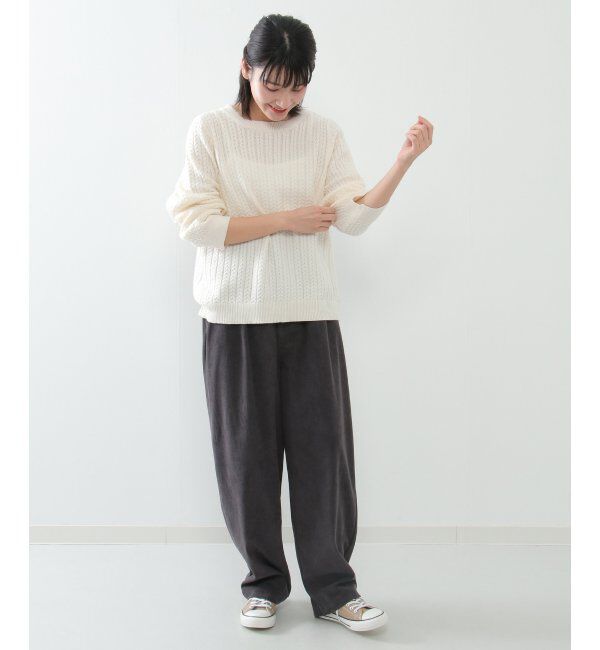 Lbc with Life「クリスマスケーブルニット」|カーディガン|