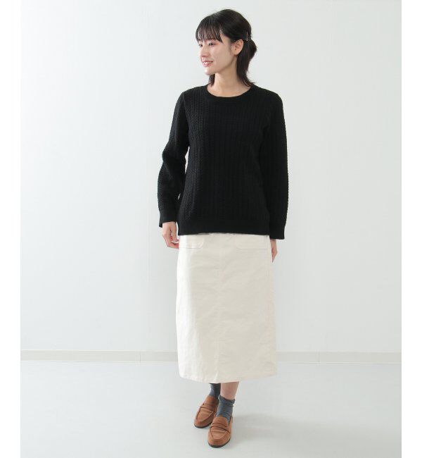 Lbc with Life「クリスマスケーブルニット」|カーディガン|