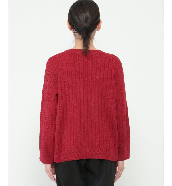 Lbc with Life「クリスマスケーブルニット」|カーディガン|