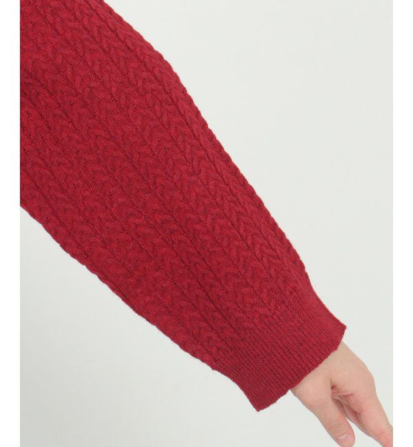 Lbc with Life「クリスマスケーブルニット」|カーディガン|