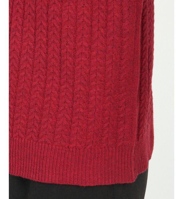 Lbc with Life「クリスマスケーブルニット」|カーディガン|