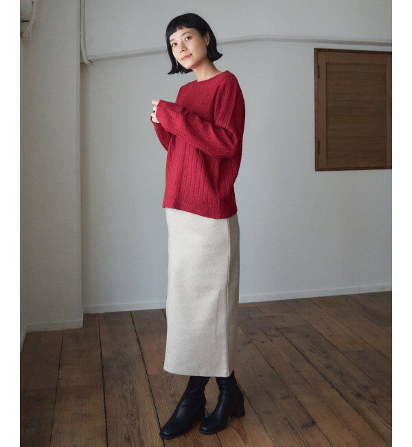 Lbc with Life「クリスマスケーブルニット」|カーディガン|