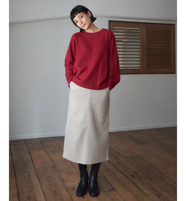 Lbc with Life「クリスマスケーブルニット」|カーディガン|