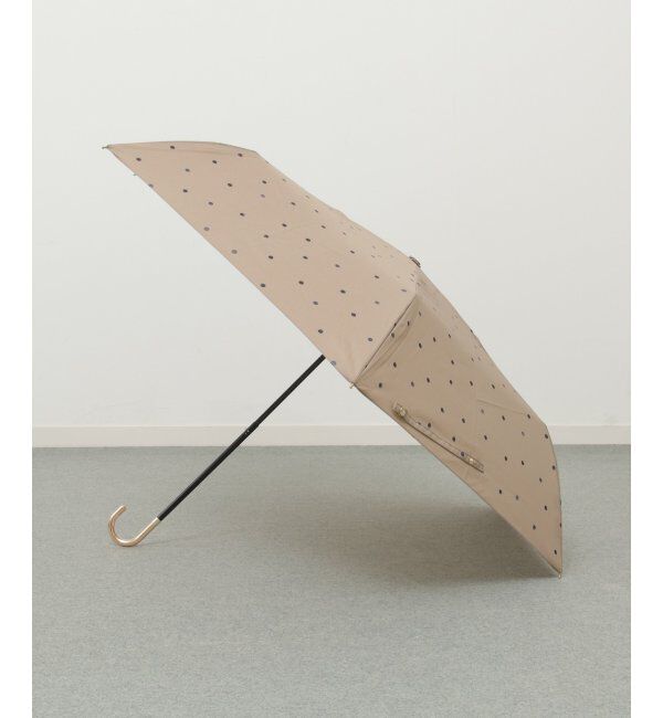 Lbc with Life「Wpc. ミルキードット ミニ 折りたたみ傘」|傘|ブラウン