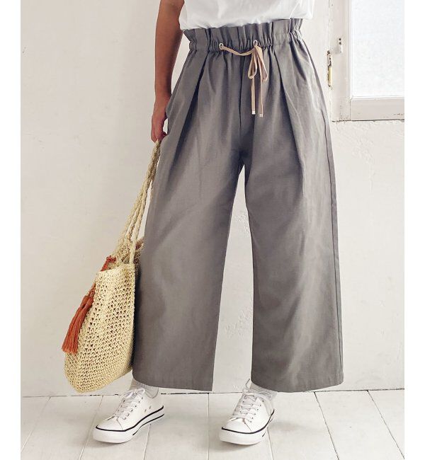 Lbc with Life「コットンウエストギャザーワイドパンツ」|その他|