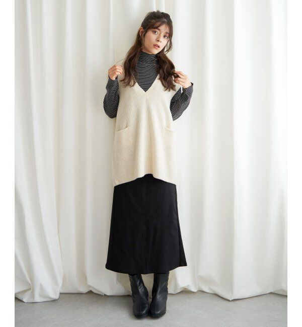 Lbc with Life「ラクぬくIラインスカート」|スカート|