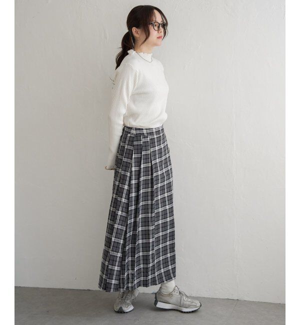 Lbc with Life「襟フリルリブニット」|カーディガン|