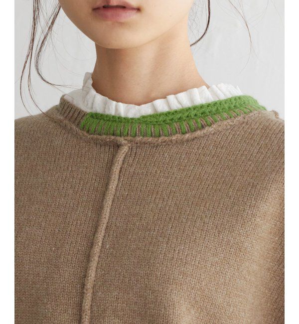 Lbc with Life「アシメハンドステッチニットベスト」|ニット・セーター|