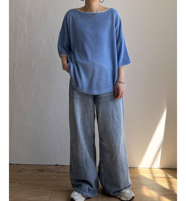 Lbc with Life「ラーベン編みバックボタンプルオーバー」|カーディガン|