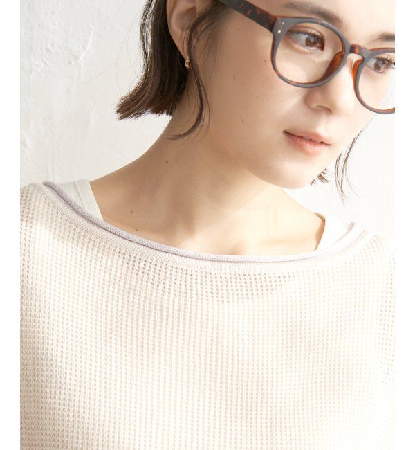 Lbc with Life「ラーベン編みバックボタンプルオーバー」|カーディガン|