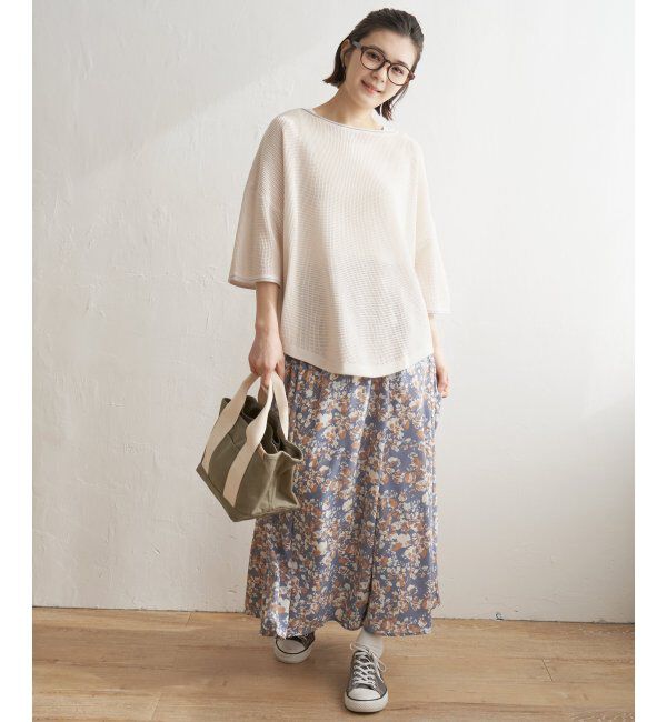 Lbc with Life「ラーベン編みバックボタンプルオーバー」|カーディガン|