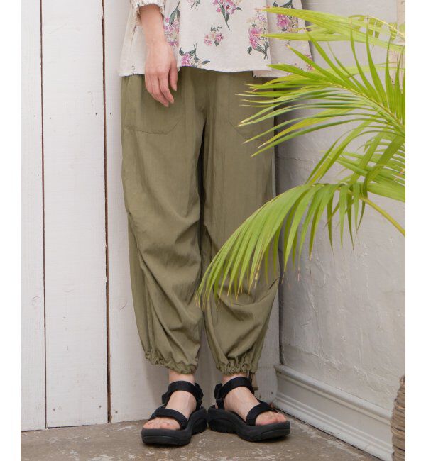 Lbc with Life「パラシュートパンツ」|その他|オリーブ