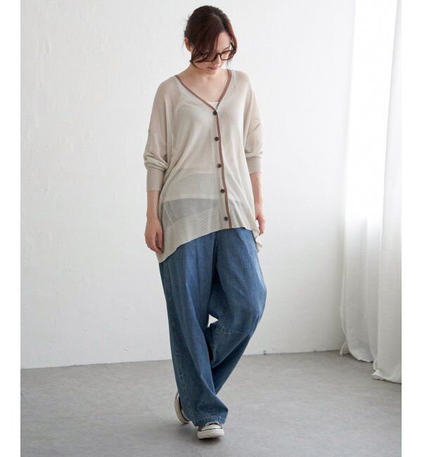 Lbc with Life「RN Vネックミドルカーディガン」|カーディガン|