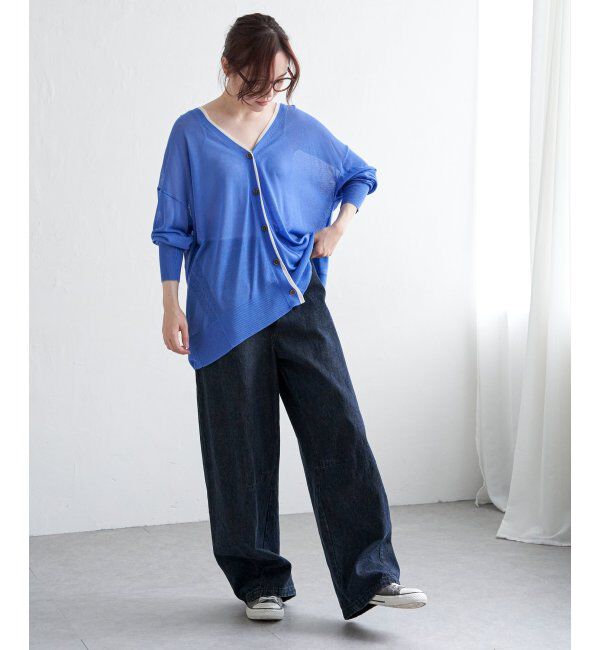 Lbc with Life「RN Vネックミドルカーディガン」|カーディガン|