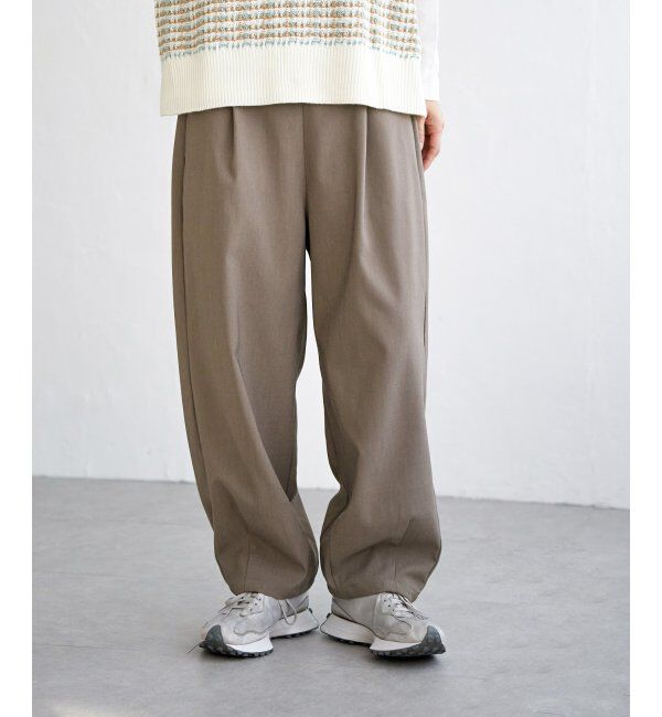Lbc with Life「ワイドタックカーブパンツ」|その他|コーヒー