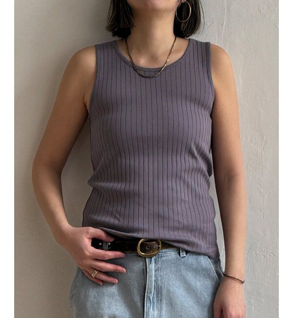 Lbc with Life「コットンUSA針抜きタンクトップ 25」|キャミソール|