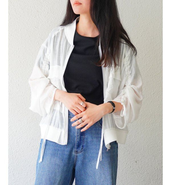 VENCE share style「袖ドロストシアーMA-1」|ブルゾン・スタジャン|