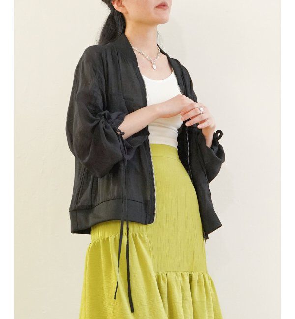 VENCE share style「袖ドロストシアーMA-1」|ブルゾン・スタジャン|