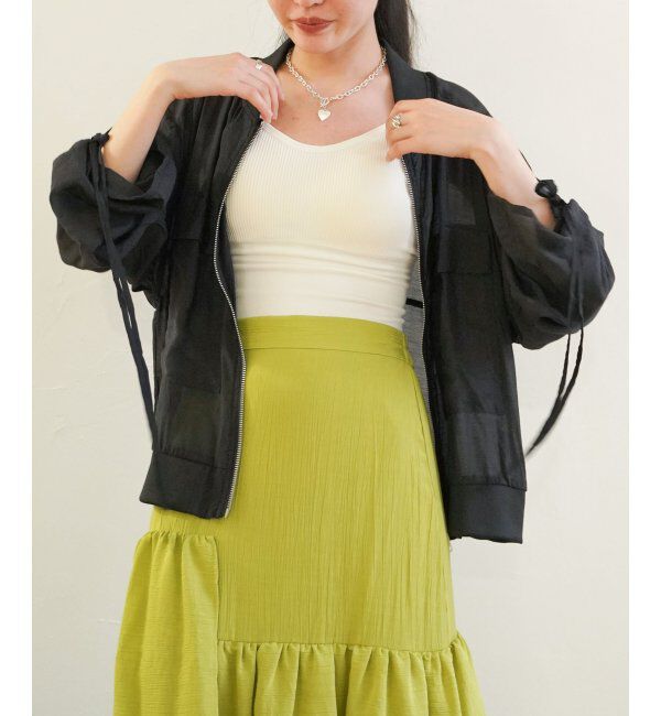 VENCE share style「袖ドロストシアーMA-1」|ブルゾン・スタジャン|