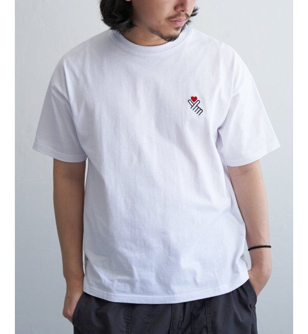 VENCE share style「花束刺繍男子Tシャツ」|Tシャツ・カットソー|