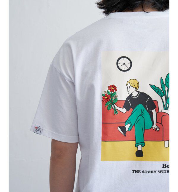 VENCE share style「花束刺繍男子Tシャツ」|Tシャツ・カットソー|
