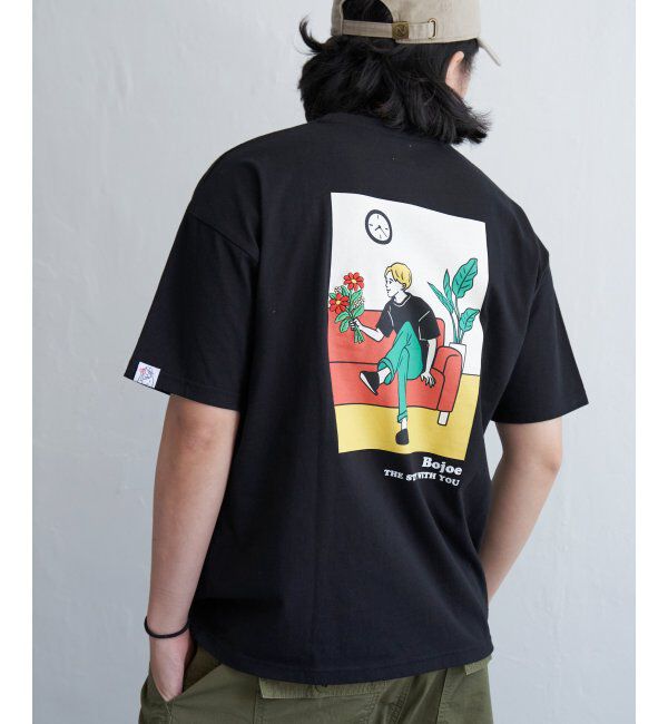 VENCE share style「花束刺繍男子Tシャツ」|Tシャツ・カットソー|