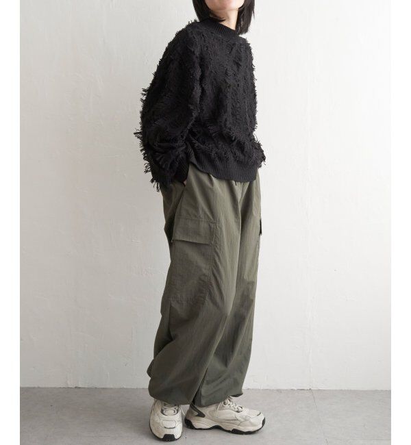 VENCE share style「ミックスフリンジプルオーバー」|ニット・セーター|