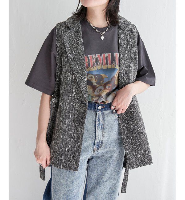VENCE share style「ツイードサイドベルトベスト」|その他|