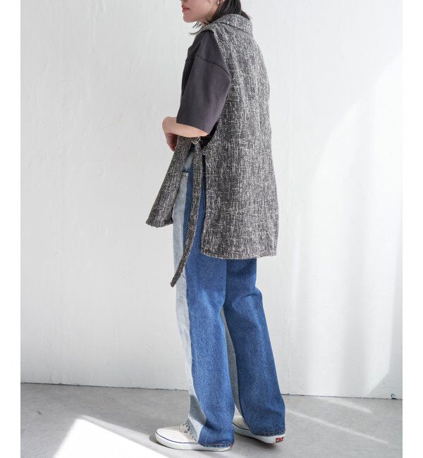 VENCE share style「ツイードサイドベルトベスト」|その他|