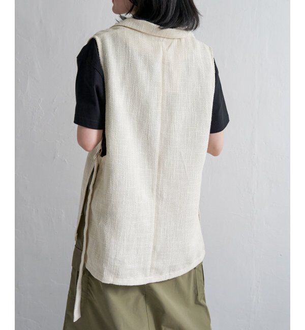 VENCE share style「ツイードサイドベルトベスト」|その他|