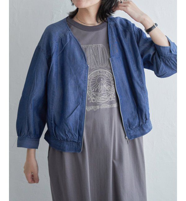 VENCE share style「デニムVネックブルゾン」|その他|