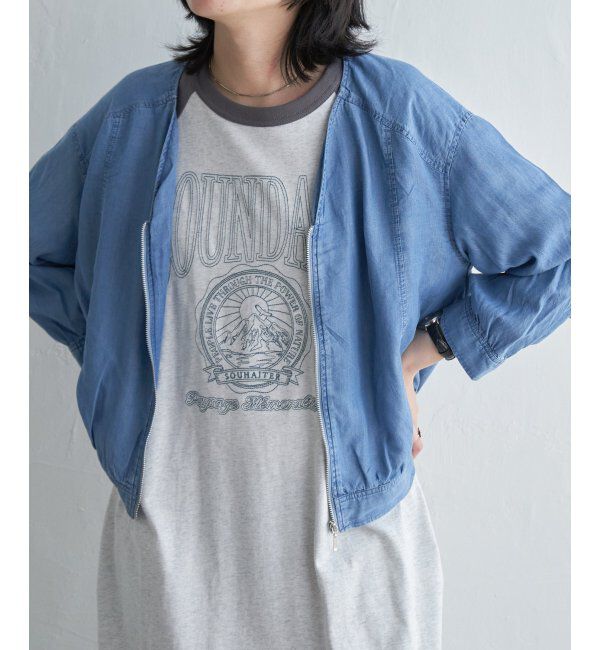 VENCE share style「デニムVネックブルゾン」|その他|