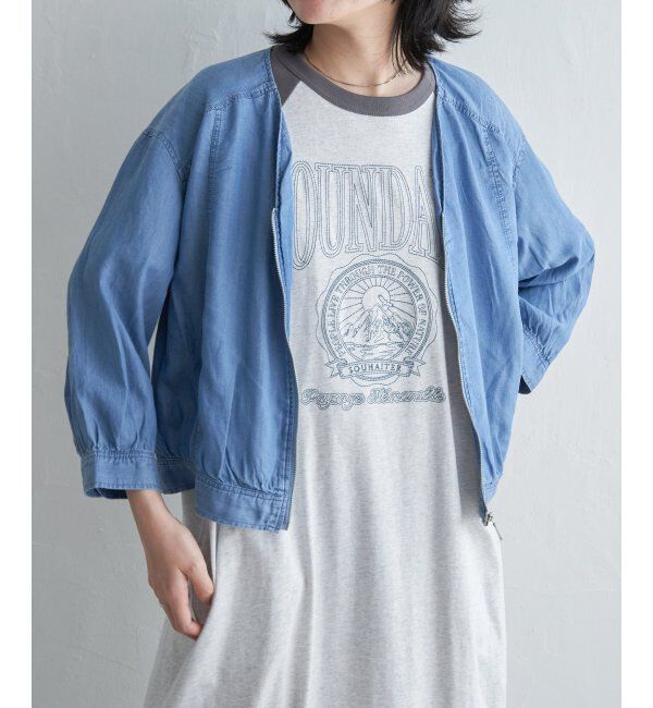 VENCE share style「デニムVネックブルゾン」|その他|