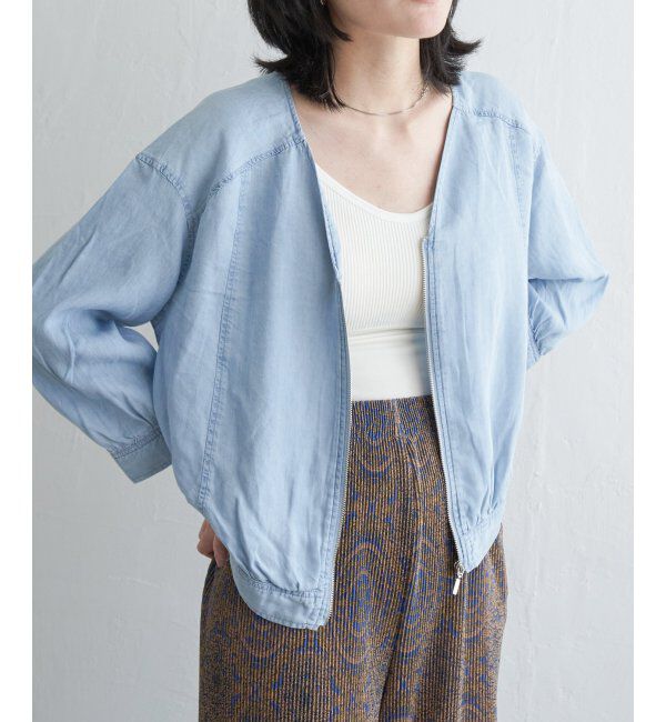 VENCE share style「デニムVネックブルゾン」|その他|