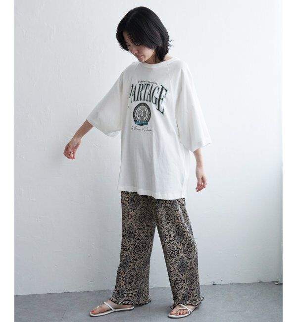 VENCE share style「カレッジ配色ラグランT」|Tシャツ・カットソー|