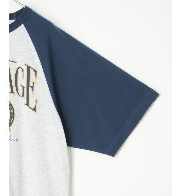 VENCE share style「カレッジ配色ラグランT」|Tシャツ・カットソー|