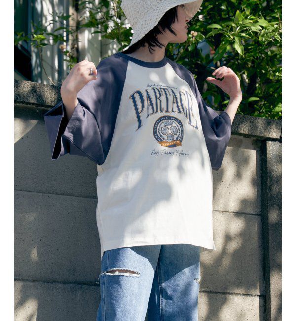 VENCE share style「カレッジ配色ラグランT」|Tシャツ・カットソー|