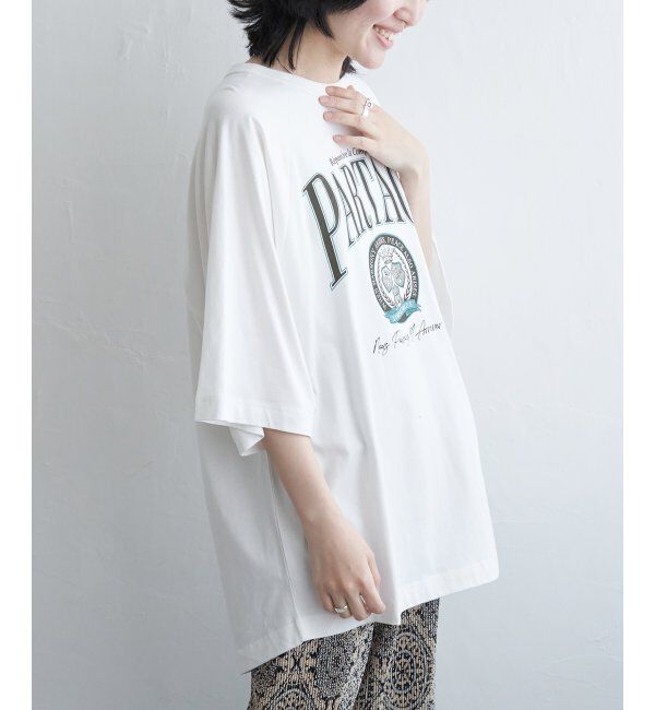 VENCE share style「カレッジ配色ラグランT」|Tシャツ・カットソー|