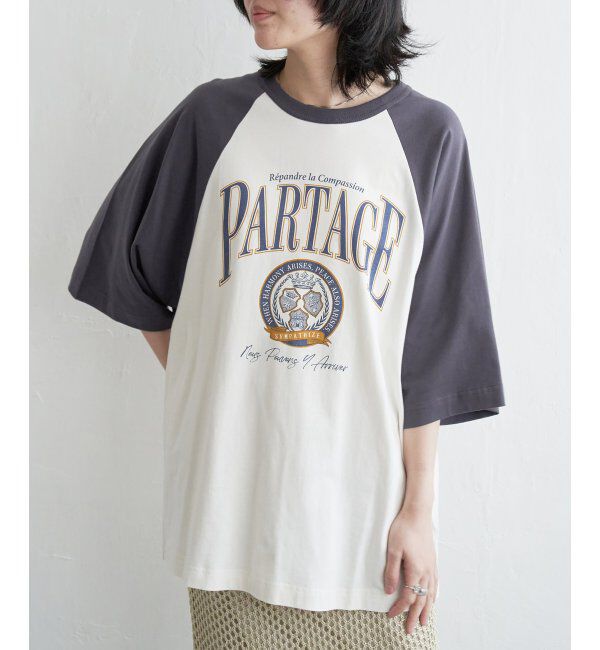 VENCE share style「カレッジ配色ラグランT」|Tシャツ・カットソー|ソノタC