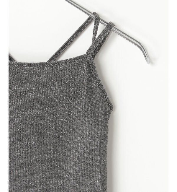 VENCE share style「ラメカットソーバッククロスキャミソール」|タンクトップ|