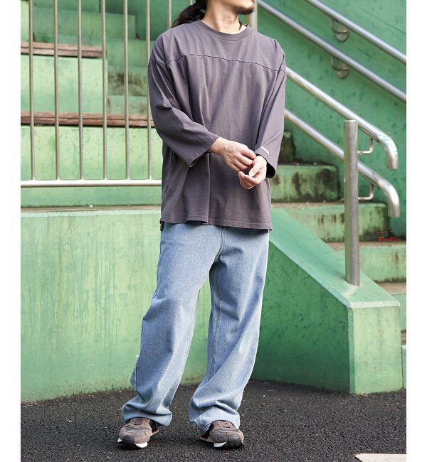 VENCE share style「Goodwear グッドウェア 七分袖フットボールTシャツ」|Tシャツ・カットソー|