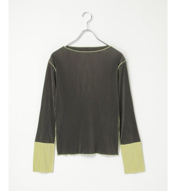 VENCE share style「プリーツ加工配色袖トップス」|その他|