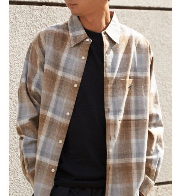 VENCE share style「BEVERLY HILLS POLO CLUB ネルチェックシャツ」|シャツ・ブラウス|ベージュ