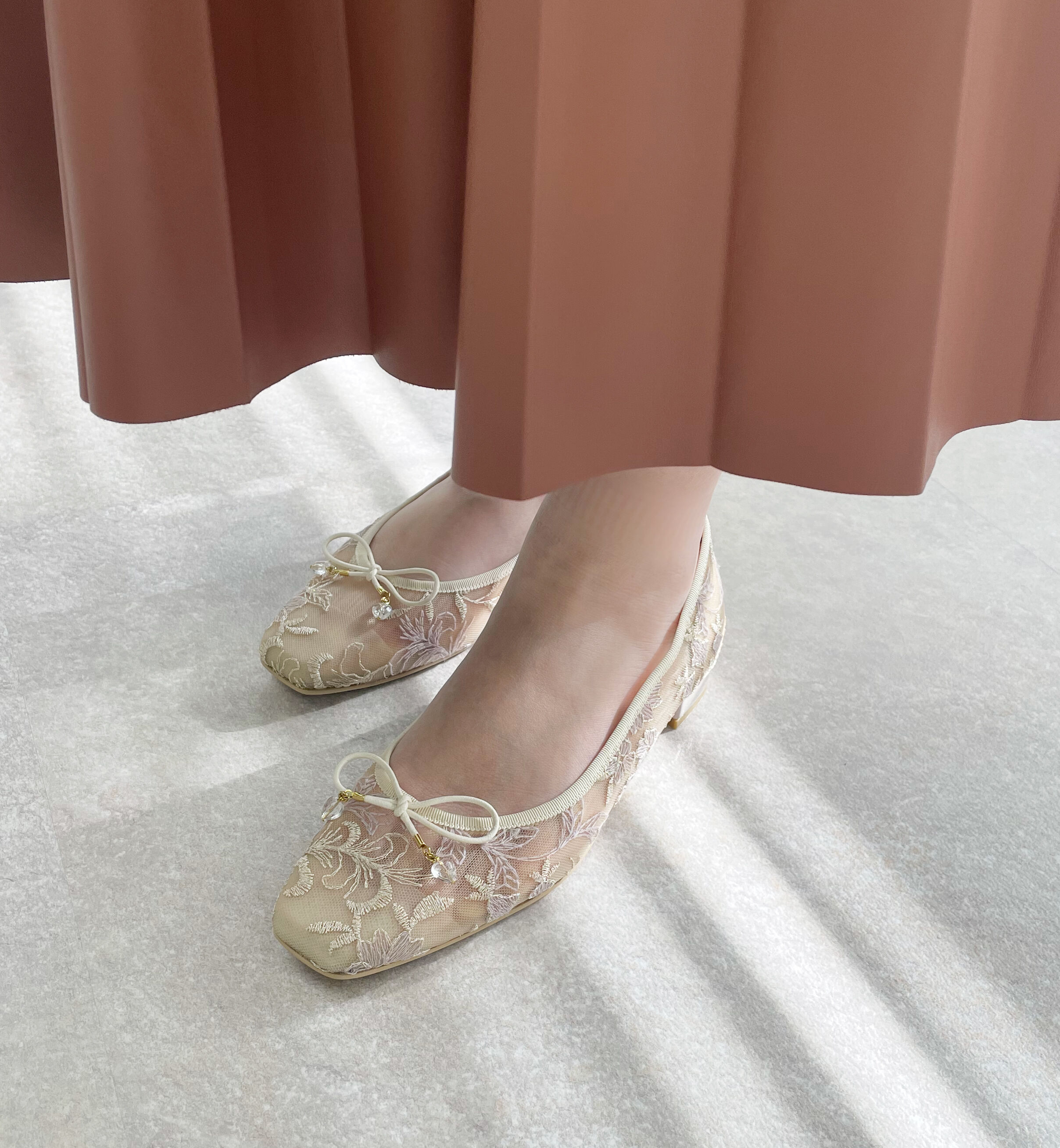 Bridget Birkin「【Bridget Birkin】スクエアレースパンプス」|パンプス|PKZ