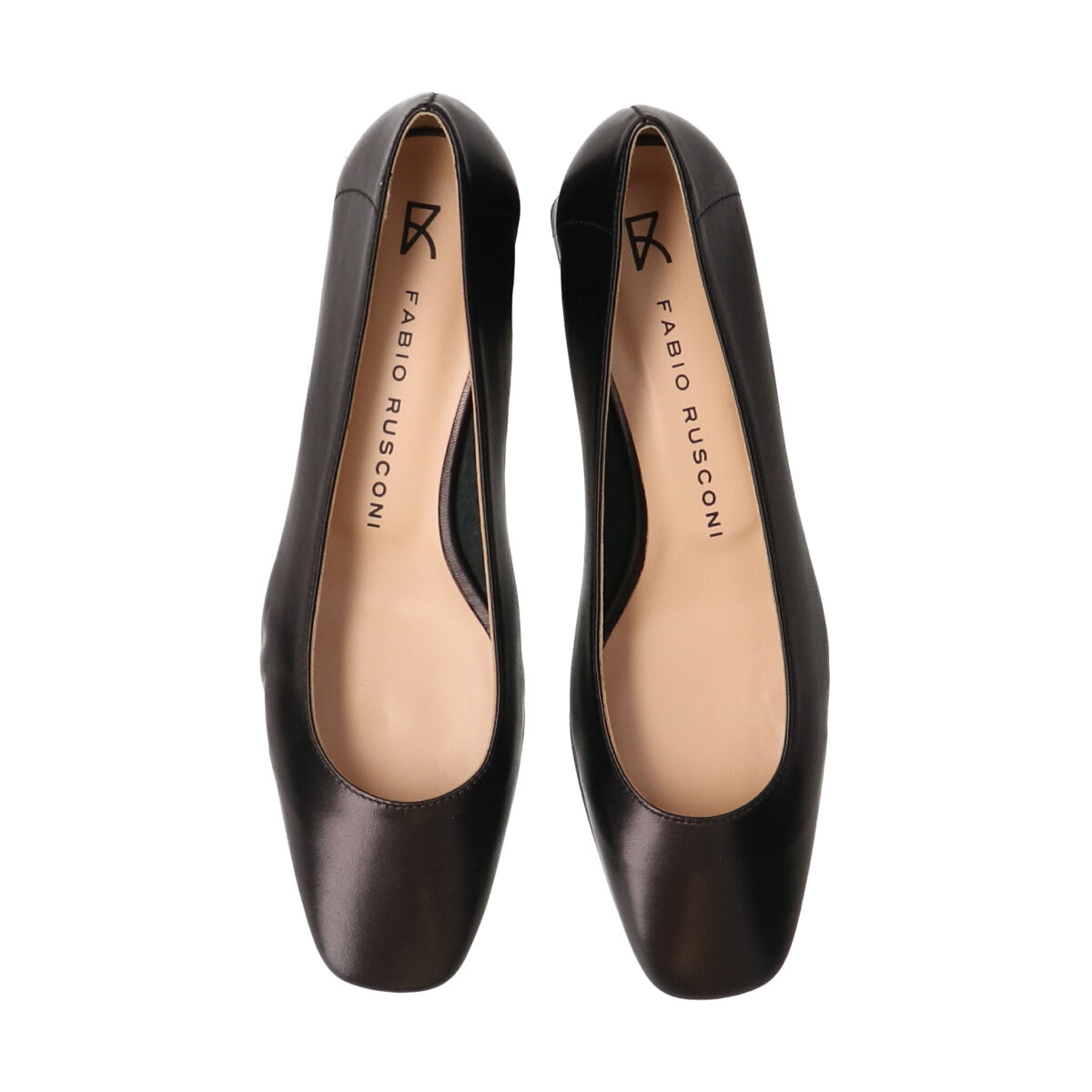 FABIO RUSCONI 「【FABIO RUSCONI】スクエアトウフレアヒールパンプス」|パンプス|