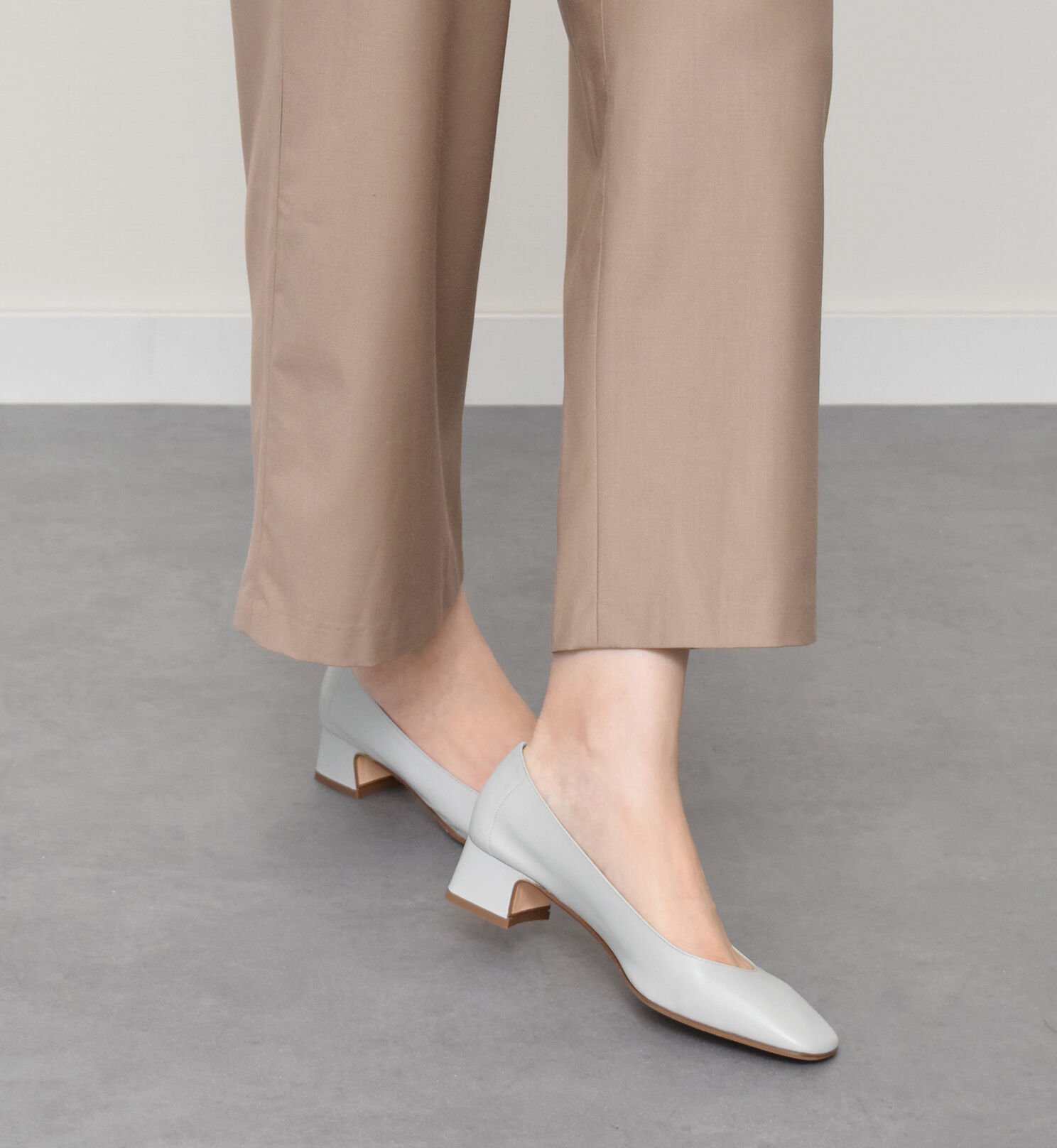 FABIO RUSCONI 「【FABIO RUSCONI】スクエアトウフレアヒールパンプス」|パンプス|LGY