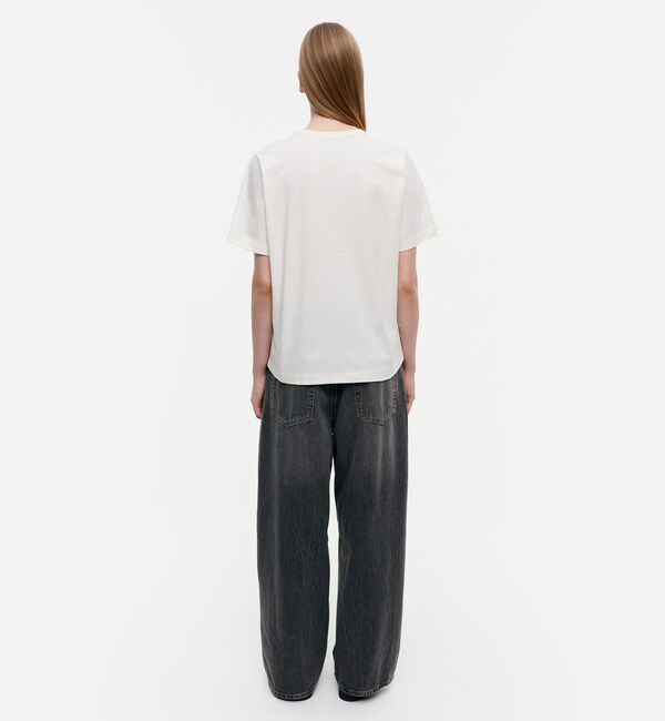Marimekko「Erna relaxed Unikko placement Tシャツ」|シャツ・ブラウス|