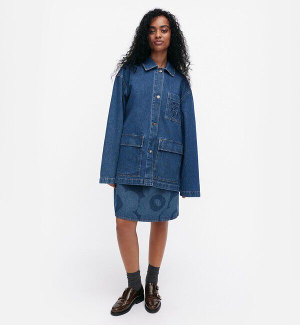 Marimekko「Maridenim Poweri Unikko デニムジャケット」|その他|
