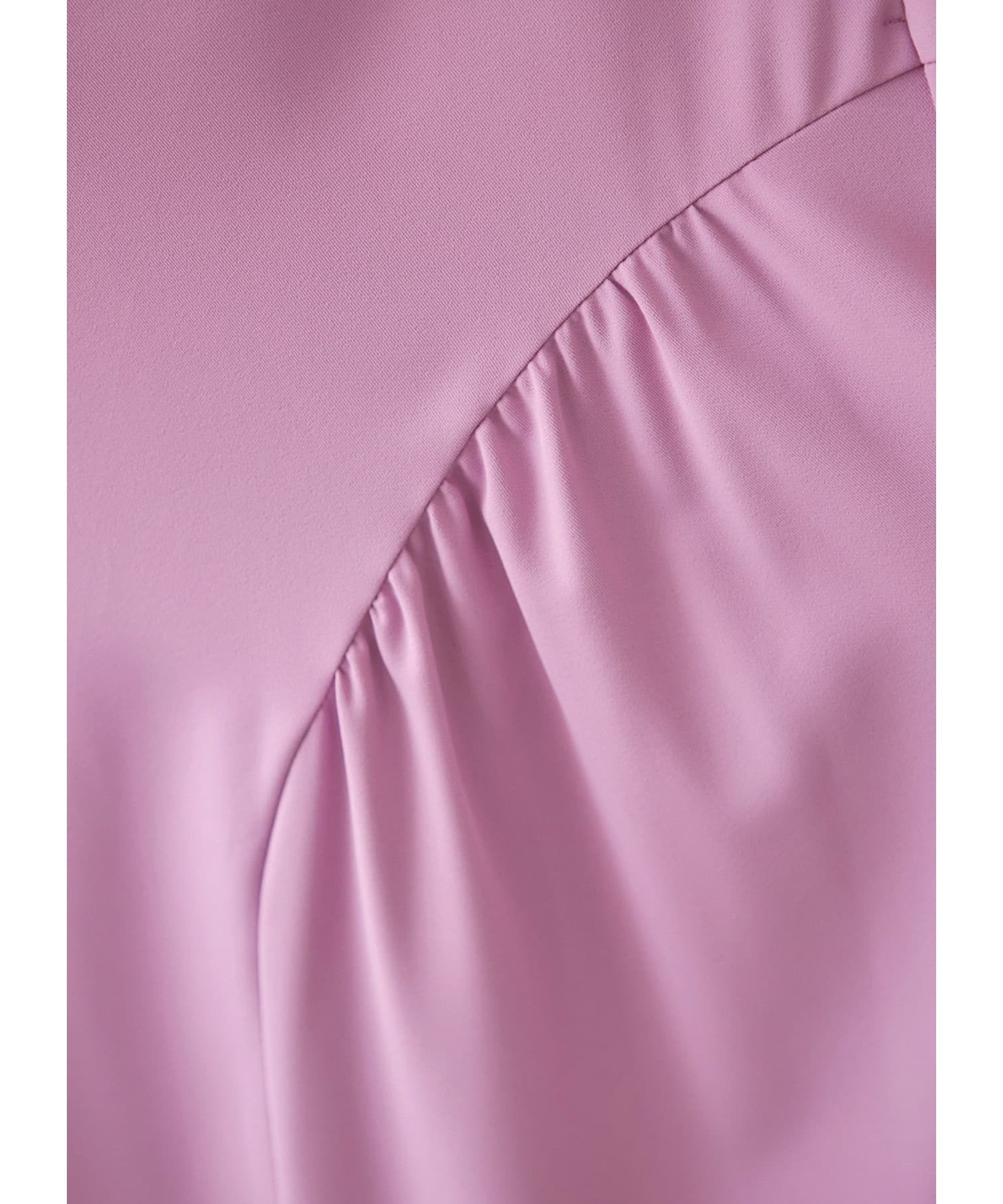 STYLE DELI「両サイドラウンドギャザーロングワンピース」|ワンピース|