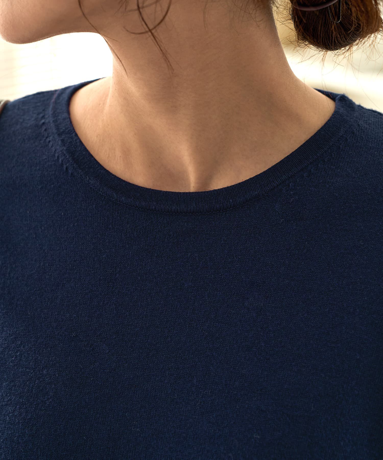 STYLE DELI「スムースハイゲージシャツ生地コンビワンピース」|ワンピース|